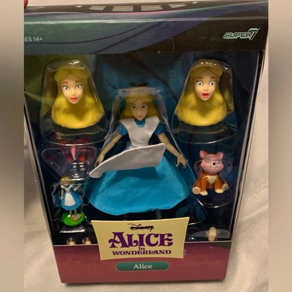Super7 Disney Alice in Wonderland Alice Toy Set - mix and match NIB